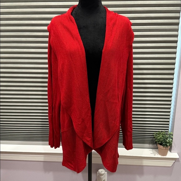 Sweaters - Red Knit Shawl